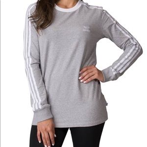 Adidas Originals 3 stripes long sleeve tee